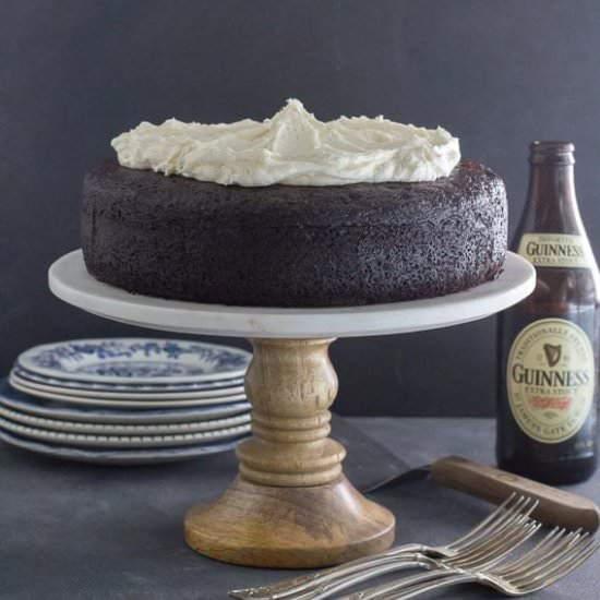 Black Velvet Chocolate Guinness Cake