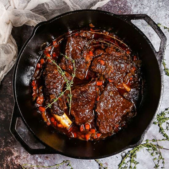 Irish Whiskey Braised Short Ribs