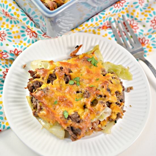 KETO CABBAGE BEEF CASSEROLE