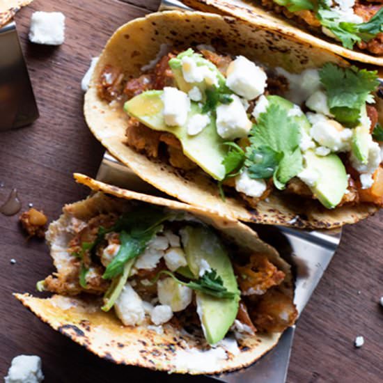 Chorizo Potato Breakfast Tacos