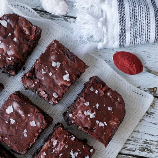 Heart Beet Homemade Brownies