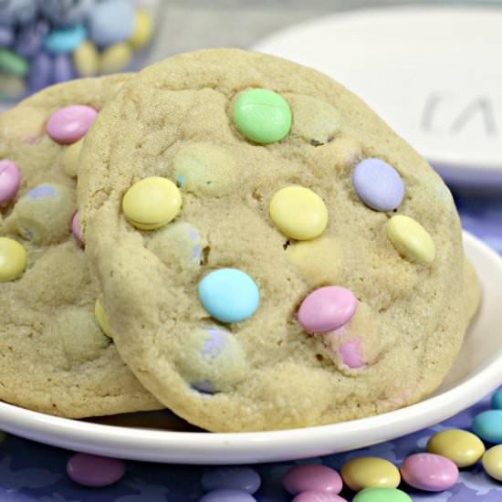 Jumbo M&M Easter Cookies