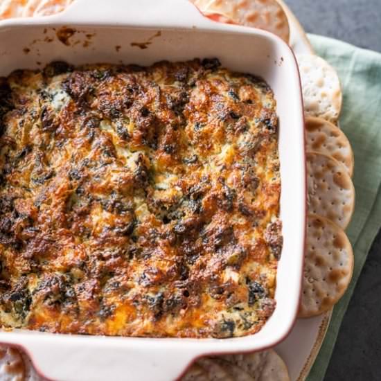 air fryer spinach dip