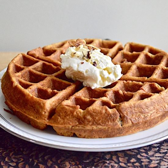 Carrot Cake Waffles