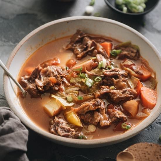 Pressure Cooker Oxtail Soup