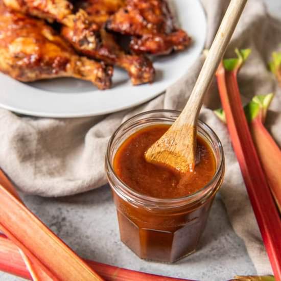 RHUBARB BBQ SAUCE GRILLED CHICKEN