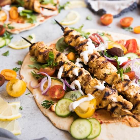 GRILLED CHICKEN SHAWARMA WRAPS
