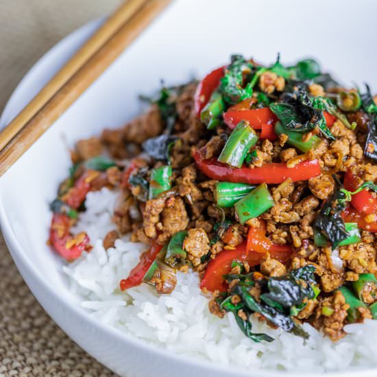 15 Minute Thai Basil Tofu Stir Fry
