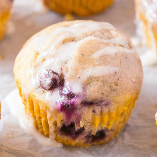 Keto Lemon Blueberry Muffins