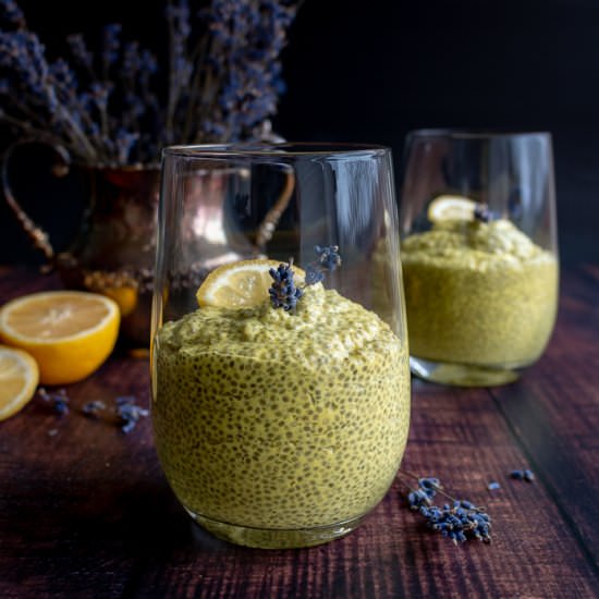 Lemony Lavender Chia Seed Pudding