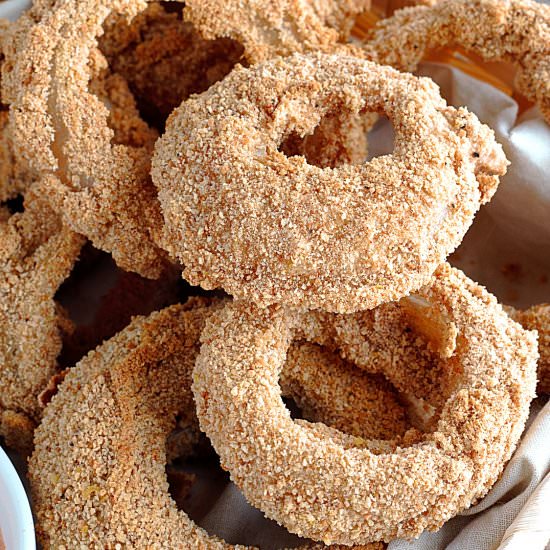 Vegan Baked Onion Rings
