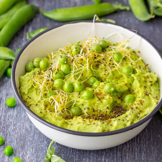 green pea hummus