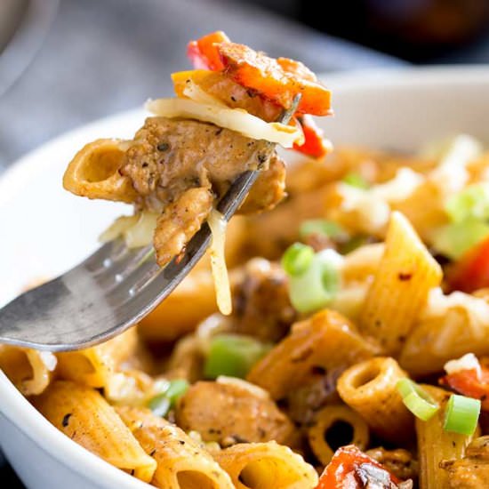 Cajun Chicken and Sausage Pasta