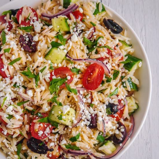 Greek Orzo Pasta Salad