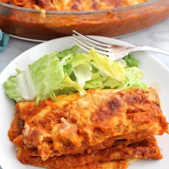 Mexican Chili Beef Enchiladas