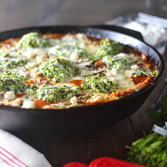 Gluten Free Skillet Pesto Pasta