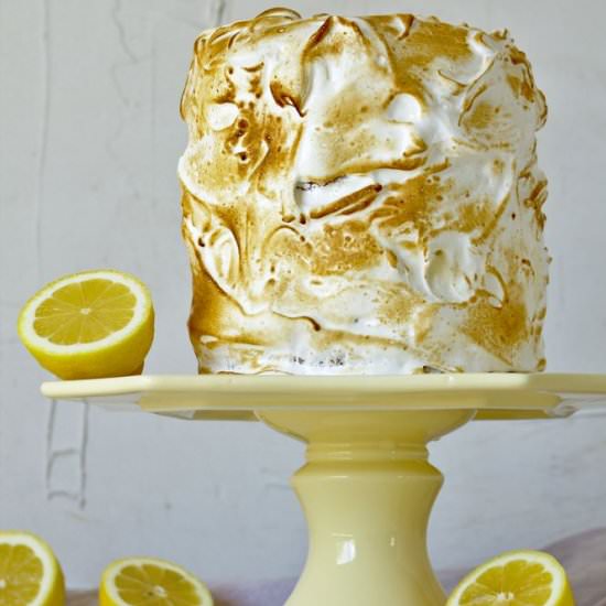 Lemon Meringue Ice Cream Cake