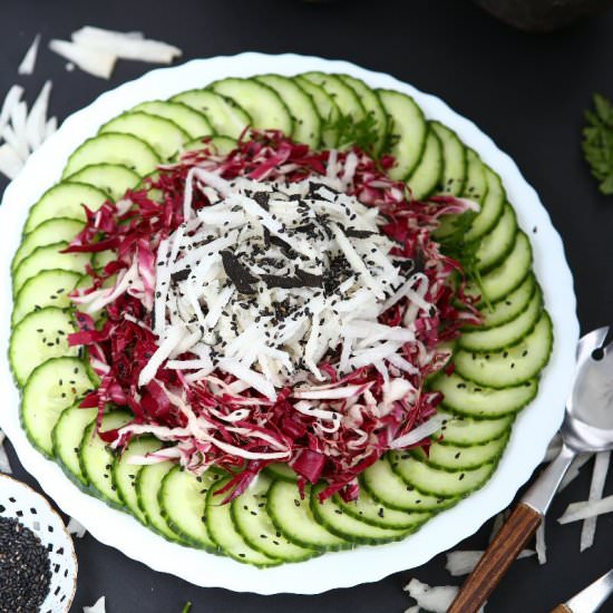 Black Radish Salad with Radicchio