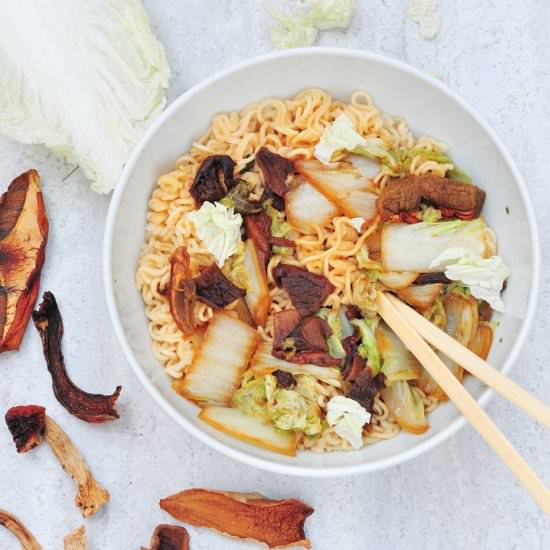 Mushroom noodles