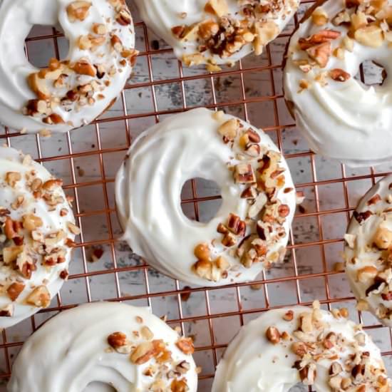 Baked Carrot Cake Donuts