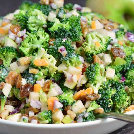 Apple Walnut Broccoli Salad