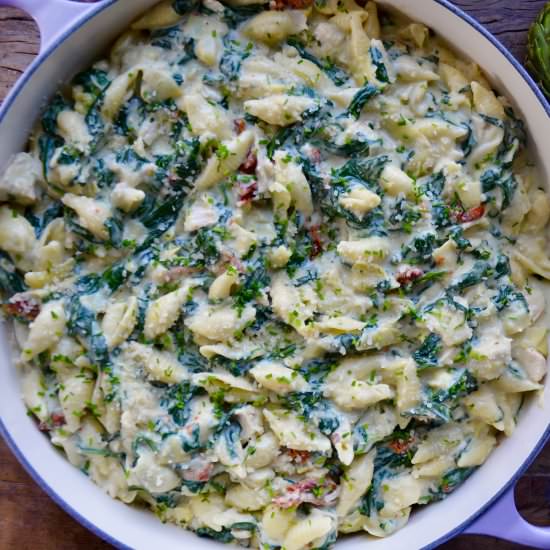 Spinach Artichoke Dip Pasta
