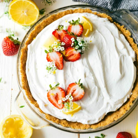 Lemon Pudding Pie Easy Recipe