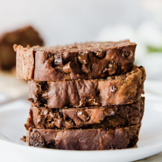 Choc Cinnamon Banana Bread