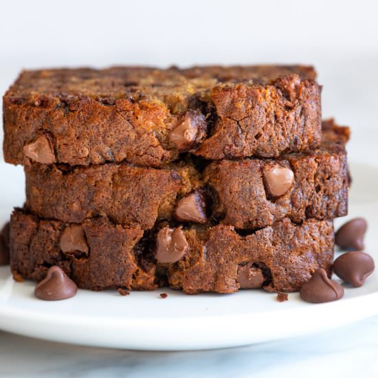 Dreamy Chocolate Chip Banana Bread