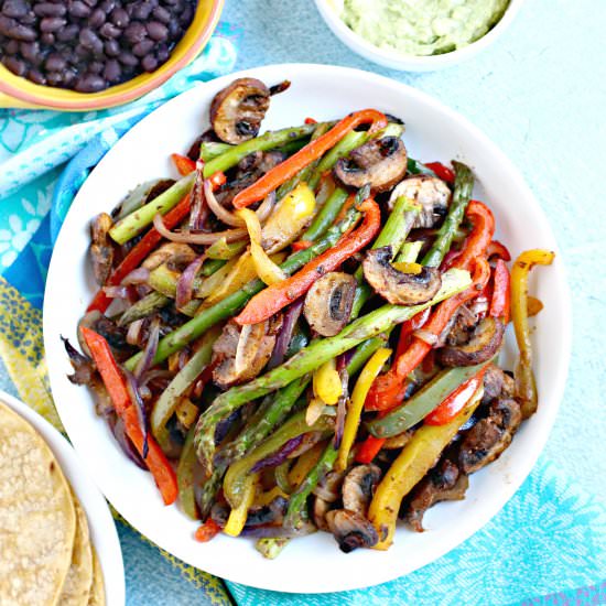 Vegan Fajitas (Sheet Pan Recipe)
