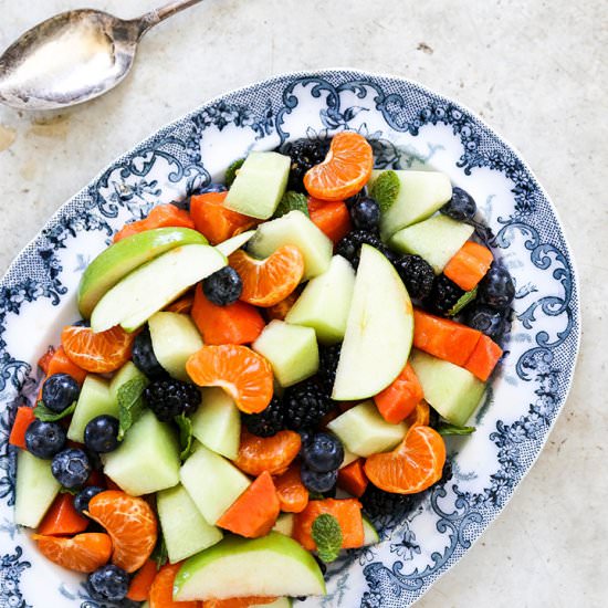 Fruit Salad with Maple Dressing