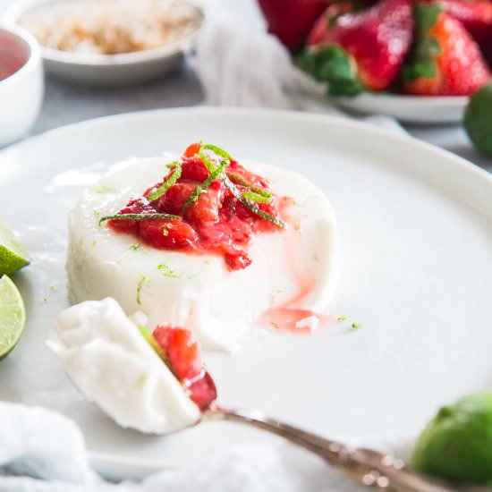 Key Lime Coconut Panna Cotta
