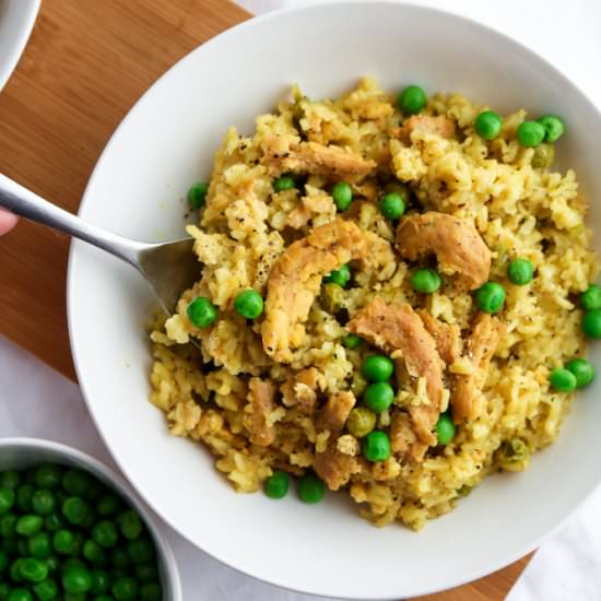 Slow-Cooker Vegan Chik’n + Rice