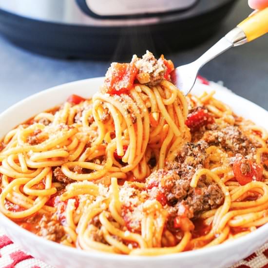 Instant Pot Spaghetti Recipe