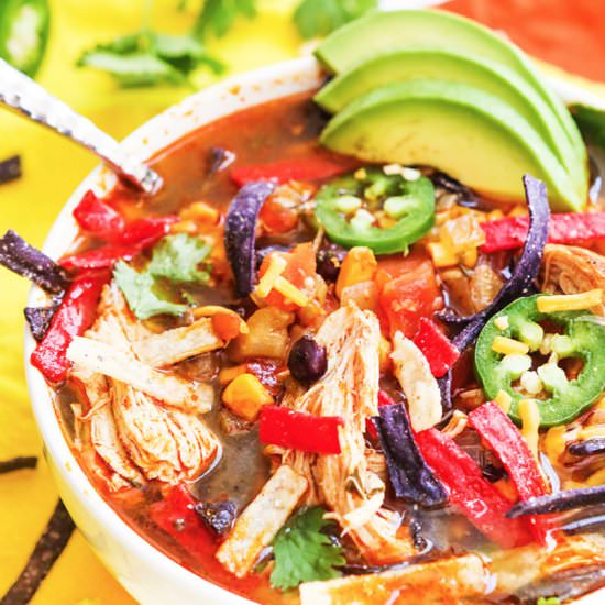 Instant Pot Chicken Tortilla Soup