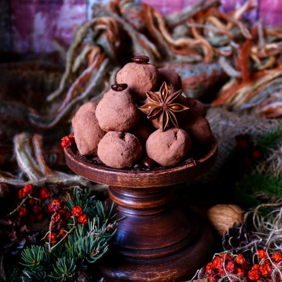 Coffee Kahlua Truffles