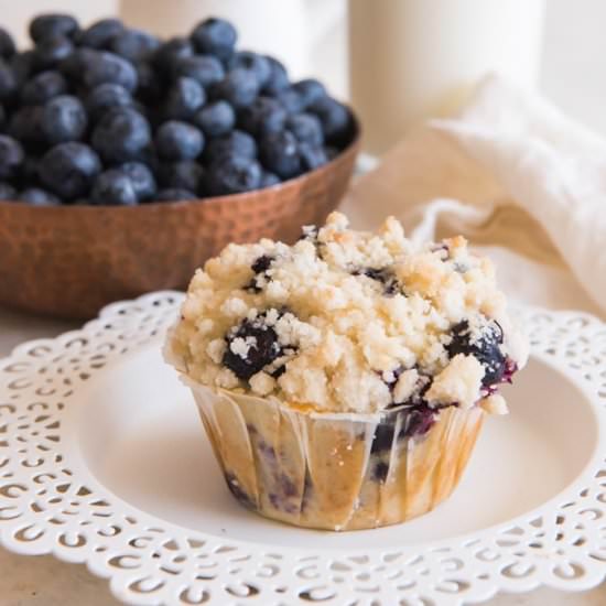 HOMEMADE BLUEBERRY MUFFINS