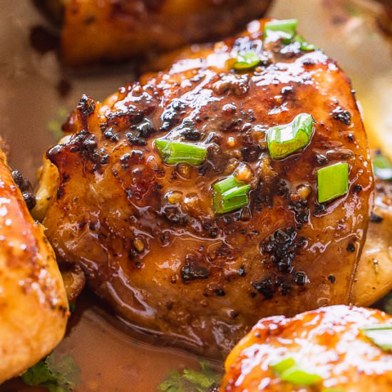 Oven Baked Chicken Thighs