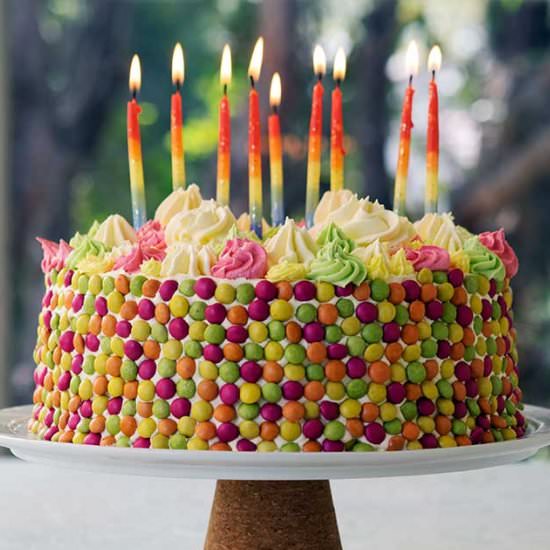smarties chiffon cake