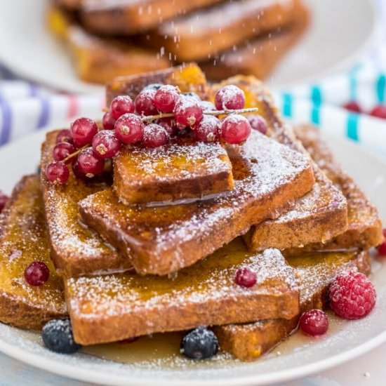 Baked French Toast Sticks