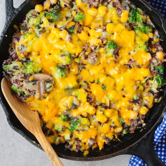 Broccoli Mushroom Rice Casserole