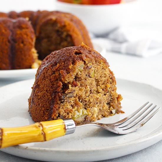 Healthier Fresh Apple Pound Cake
