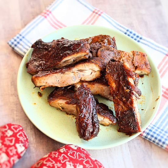 Juicy Oven-Baked Barbeque Pork Ribs