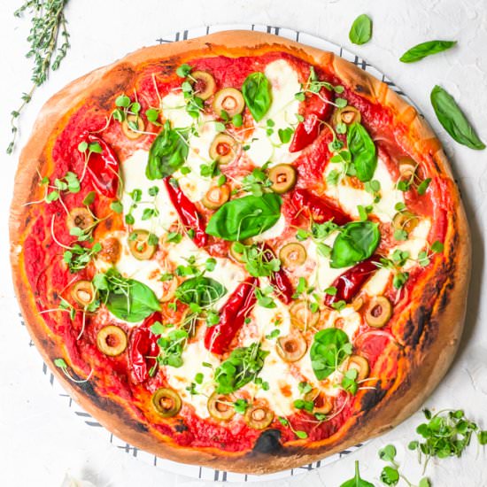 Spicy pepper pizza