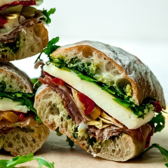 Antipasto Sandwich w/ Pesto