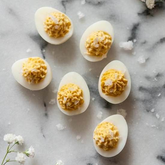 Adorable Deviled Quail Eggs