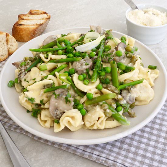 Mushroom Asparagus Tortellini