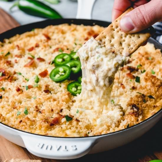 JALAPENO POPPER DIP WITH BACON