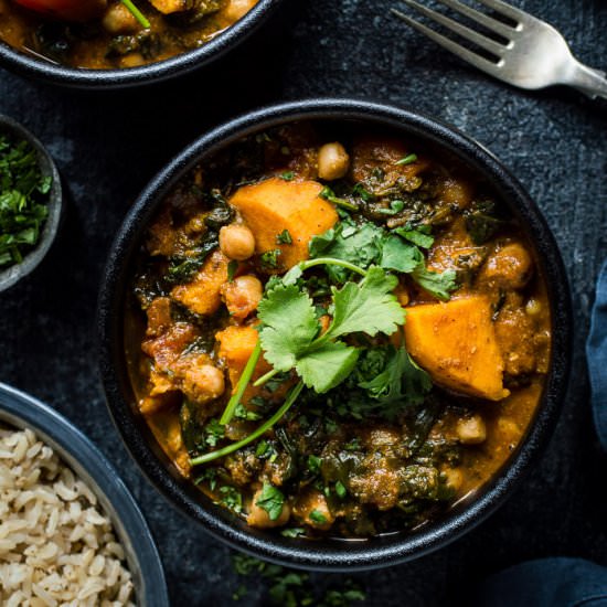 Chickpea and Sweet Potato Curry