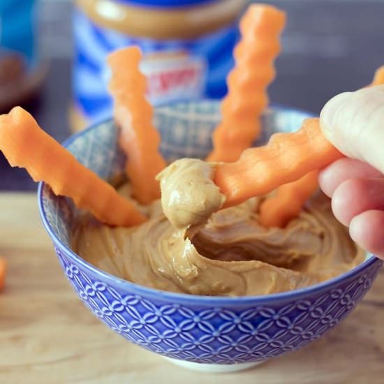 Carrots and peanut butter